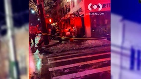 Six hurt after fire engine smashes into Brooklyn store