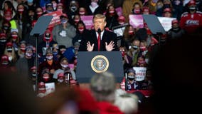 President Donald Trump holds rally in Georgia