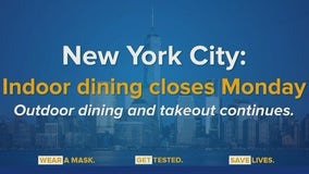 Indoor dining ban takes effect in New York City