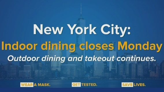Indoor dining ban takes effect in New York City