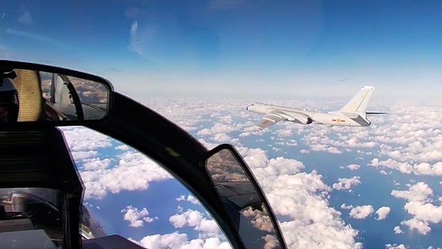 Russian and Chinese bombers fly joint patrol over Pacific Ocean