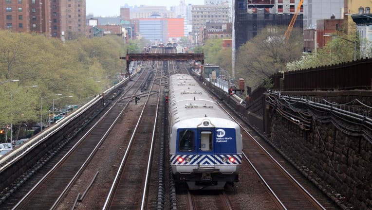 A Metro-North commuter train