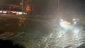 Water main break floods Cross Bronx Expressway