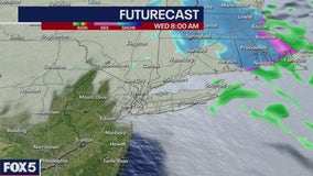 Icy conditions in New York area Tuesday into Wednesday