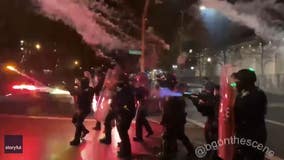 Portland police declare riot as city’s unrest carries into new year