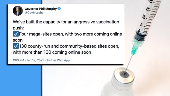 Gov. Murphy: NJ needs more vaccine doses now