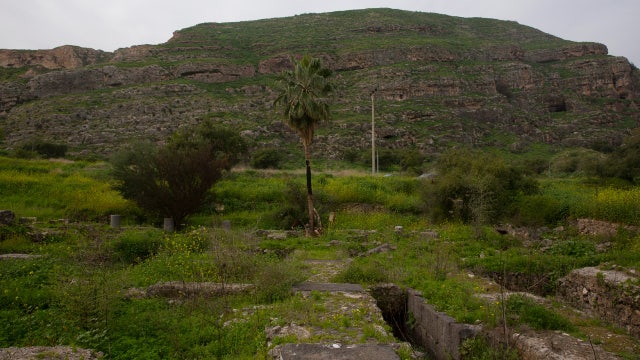 Ruins of an early mosque found by the Sea of Galilee