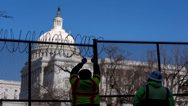 Expecting trouble, DC locks down a week before inauguration