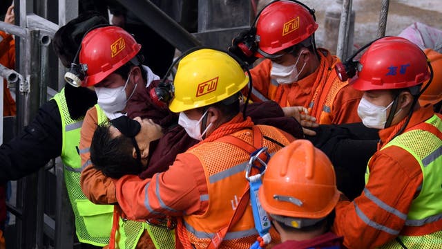 Trapped for 2 weeks, 11 workers rescued from China gold mine