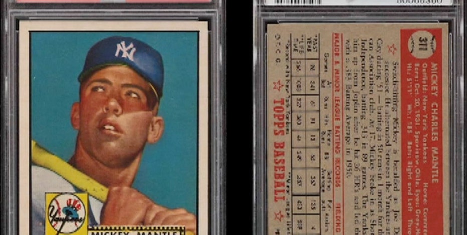 rare mickey mantle card Mickey Mantle baseball card sells for record $5.2 million