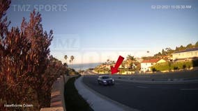 Tiger Woods: Surveillance video shows golfer driving minutes before Rolling Hills Estates crash