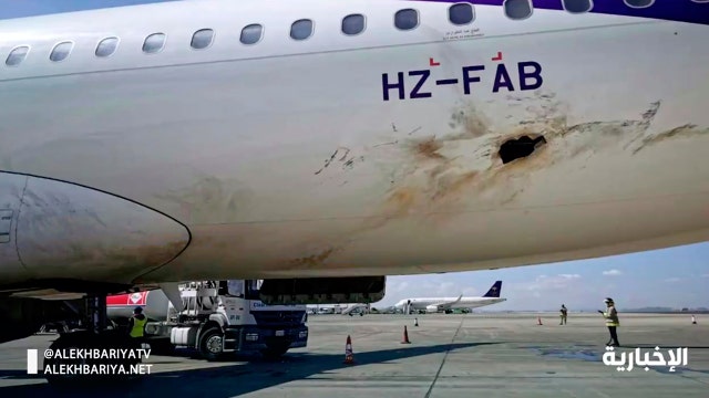 Yemen rebel attack on airport sets plane on fire