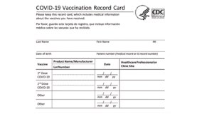 Stores offer free lamination for COVID-19 vaccination cards