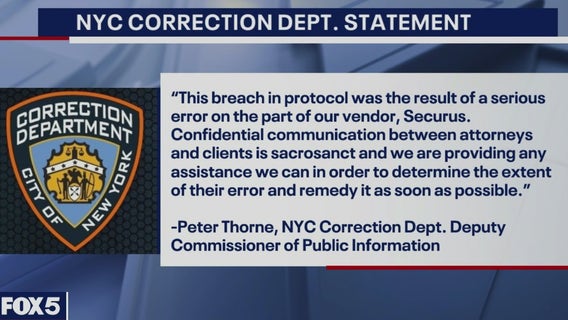 In protocol breach, calls between Rikers Island inmates, lawyers recorded