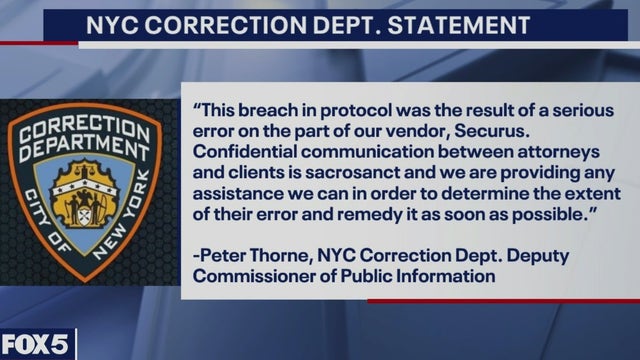 In protocol breach, calls between Rikers Island inmates, lawyers recorded
