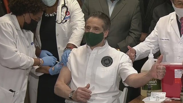 Cuomo gets COVID-19 vaccine shot at Harlem church