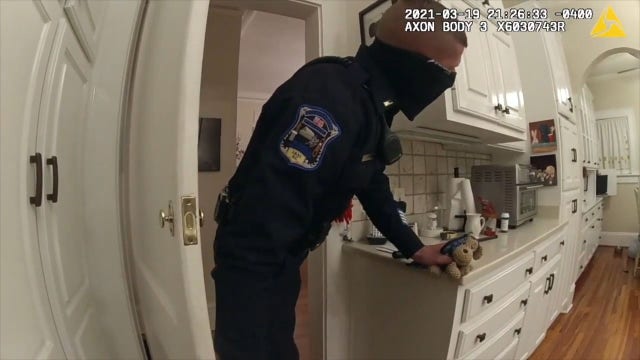 Police use dog toys to entice coyote out of South Carolina woman’s kitchen