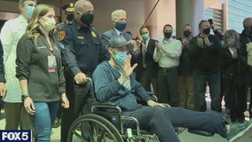 Cop who almost died in stabbing released from hospital