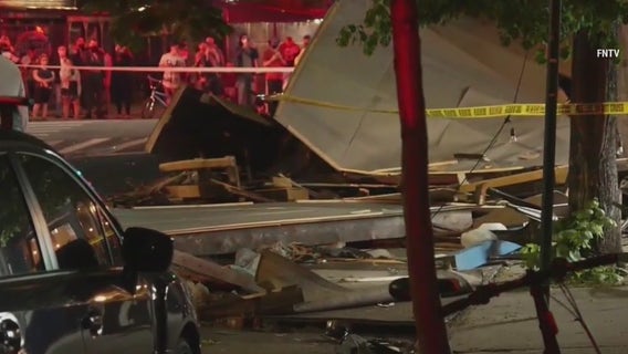 Speeding driver kills man on motorcycle before crashing into outdoor dining area: Cops