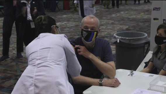 Murphy gets vaccinated; approves aid to restaurants, bars