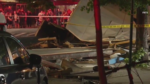 Speeding driver kills man on motorcycle before crashing into outdoor dining area: Cops