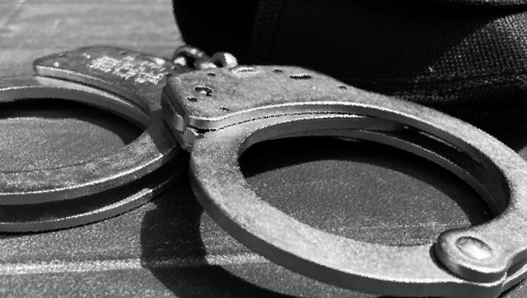 Closeup image of handcuffs