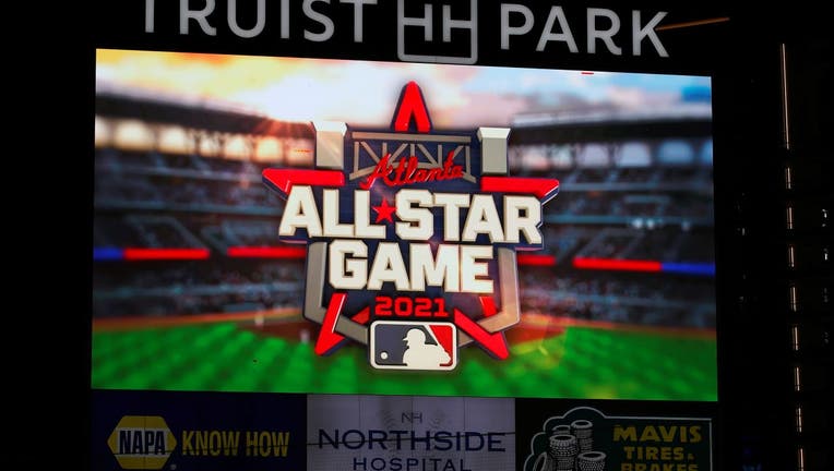 The 2021 All Star Game Logo is displayed on the screen prior to the game.