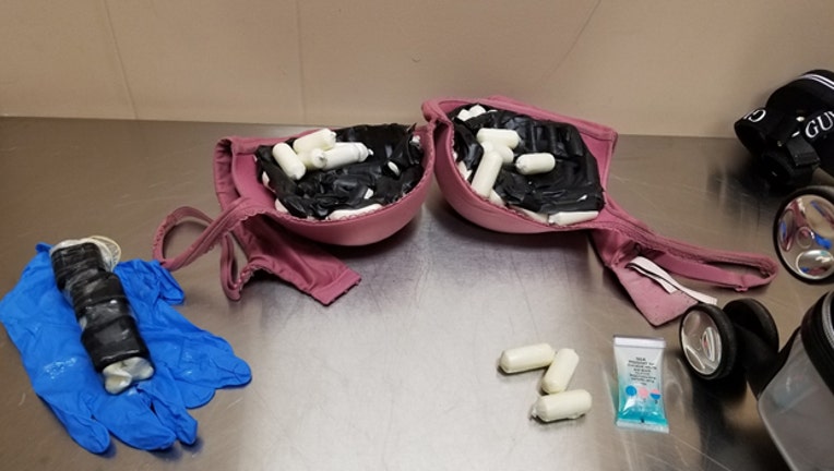 Three pounds of cocaine were discovered in pellets on and inside a woman returning to JFK Airport.