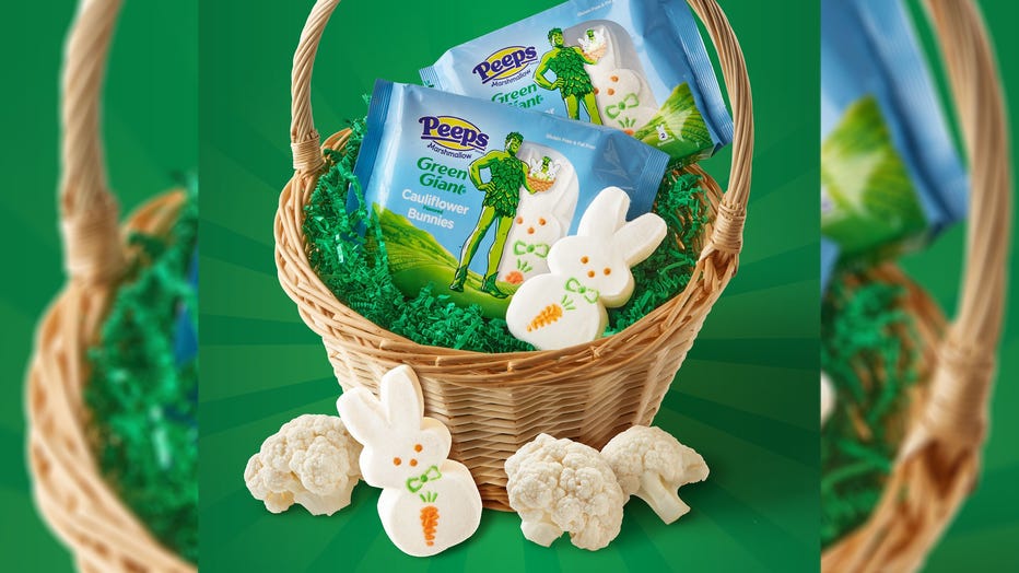 Easter Peeps basket 16x9