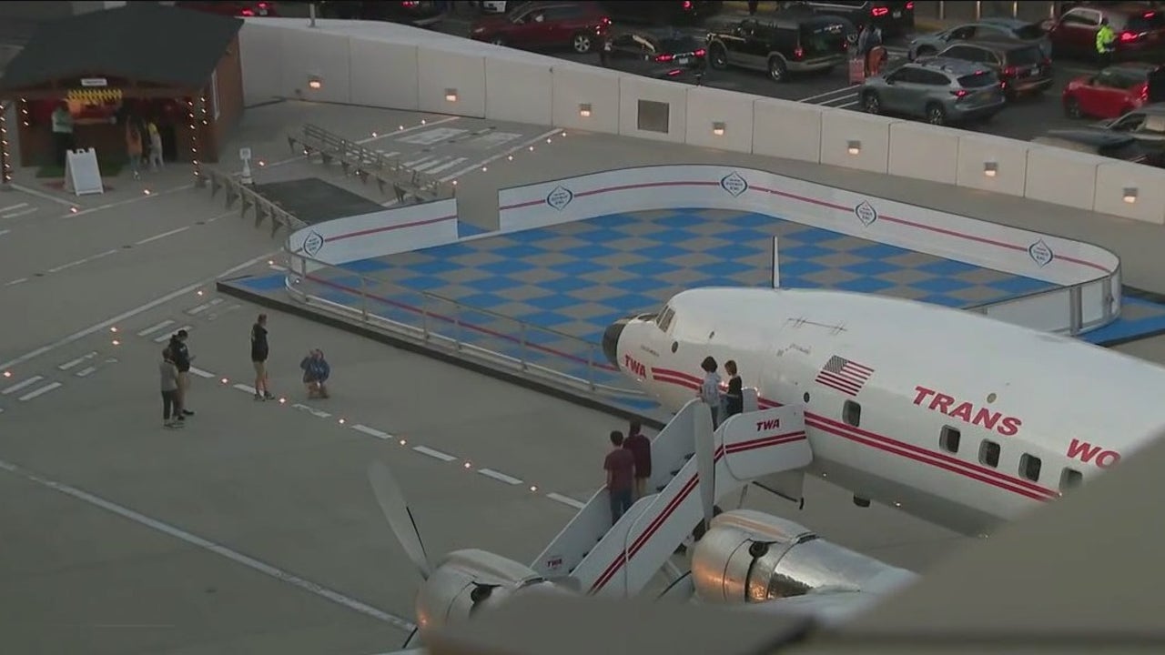 Roller skating at JFK Airport