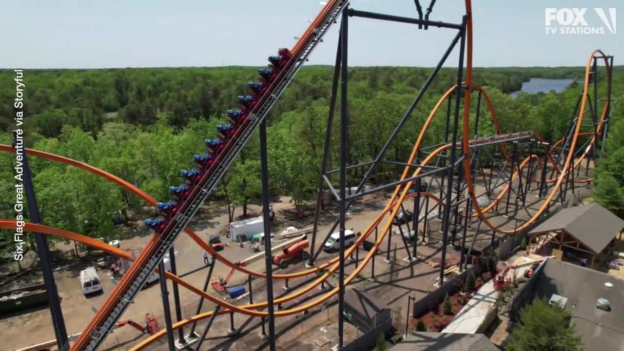 VIDEO Jersey Devil roller coaster s first test run at Six Flags in NJ