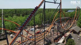 VIDEO: Jersey Devil roller coaster's first test run at Six Flags in NJ