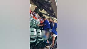 VIDEO: Houston Astros, LA Dodgers fans fight in the stands at Minute Maid Park