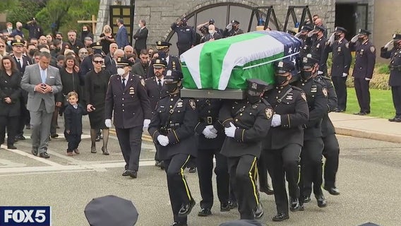 Hundreds attend funeral for fallen NYPD cop Anastasios Tsakos