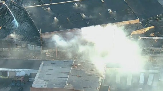 Massive fire at garbage facility disrupts LIRR service