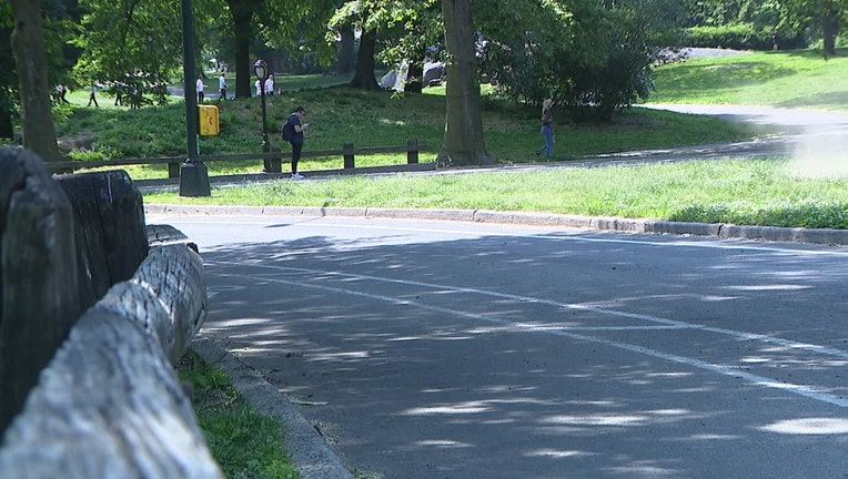 The area of Central Park where a woman was raped is seen on Wednesday, May 26, 2021. (FOX 5 NY)