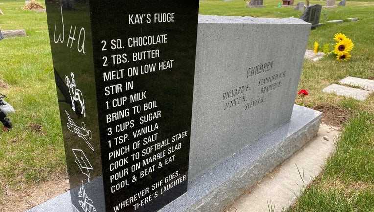 kays fudge headstone 1