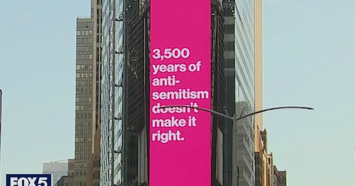 Times Square billboard ads shine light on growing anti-Semitism | FOX 5 ...