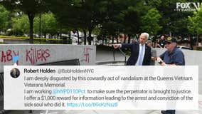 NYPD: Vandals 'desecrated' Vietnam memorial in Queens