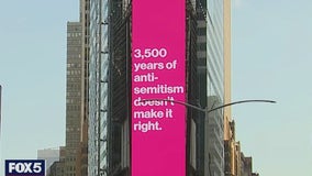 Times Square billboard ads shine light on growing anti-Semitism