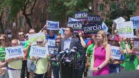 Yang, Garcia hit the campaign trail together days before primary election