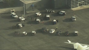 Suspect arrested after leading officers on chase, crashing through fence at LAX