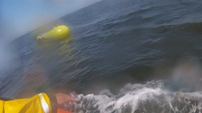 VIDEO: Boat crew saves girl who was blown out to sea