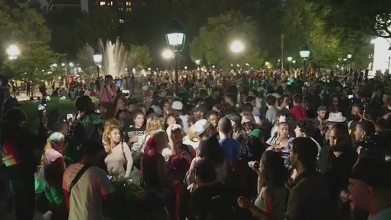 Woman bites NYPD officer during mayhem at Washington Square Park