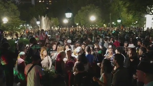 Woman bites NYPD officer during mayhem at Washington Square Park
