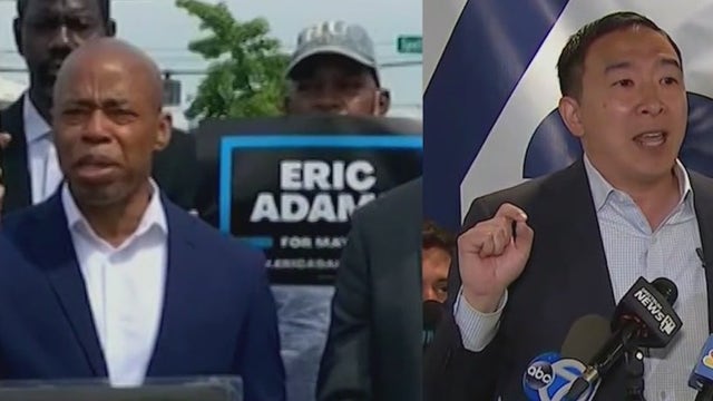 Gloves come off as Adams, Yang exchange barbs ahead of mayoral debate