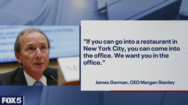 Morgan Stanley CEO expects NYC workers to return to the office