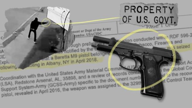 Some stolen U.S. military firearms are used in violent crimes