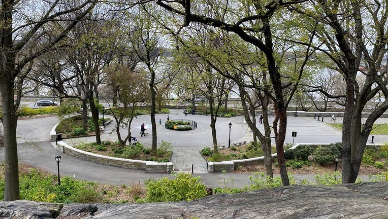 Riverside Park is mostly empty during the coronavirus pandemic