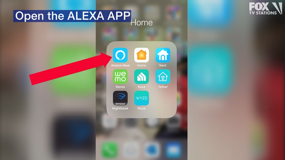 Open the Alexa app on your mobile device